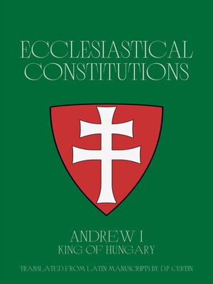 cover image of Ecclesiastical Constitutions